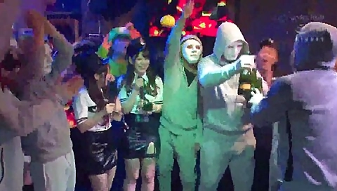 250504ハロウィン大会で美女をズコバコf4